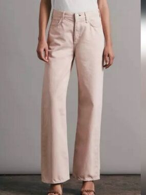 rag & bone NWT Wide-Leg Jeans in Pale Blush